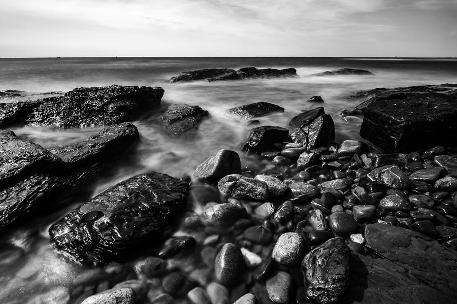 Rocky Coastline In Newport Rhode Island #1 Photograph by Alex Grichenko