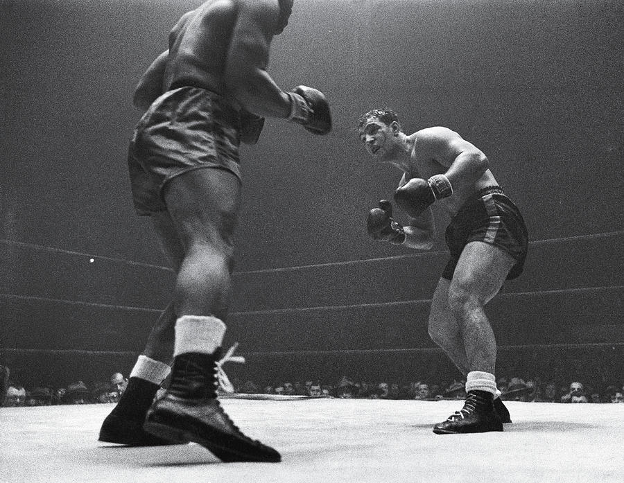 Sports Photograph - Rocky Marciano #1 by Eliot Elisofon