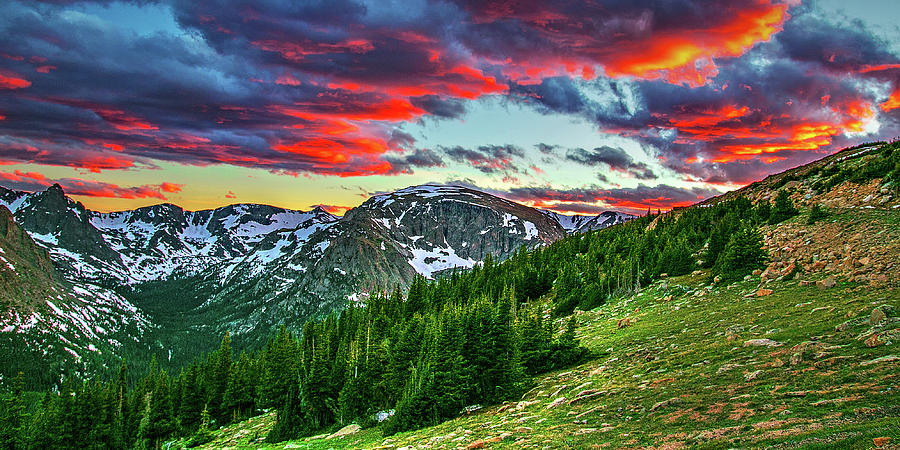 rocky mountain national park sunset