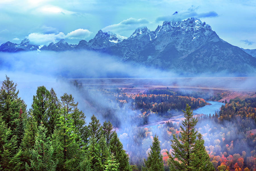 Rocky Mountains, Grand Teton Np, Wy #1 Digital Art by Heeb Photos