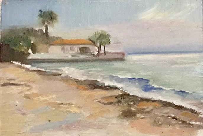 Beach Painting - Rocky Point #1 by Cheryl Tasevski