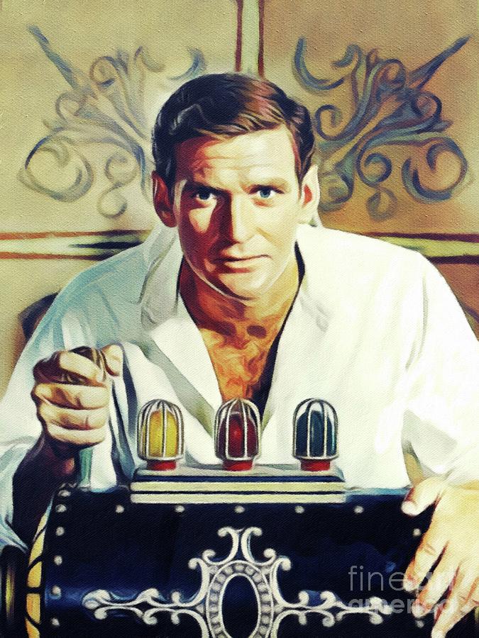 Vintage Painting - Rod Taylor, Vintage Actor #1 by Esoterica Art Agency