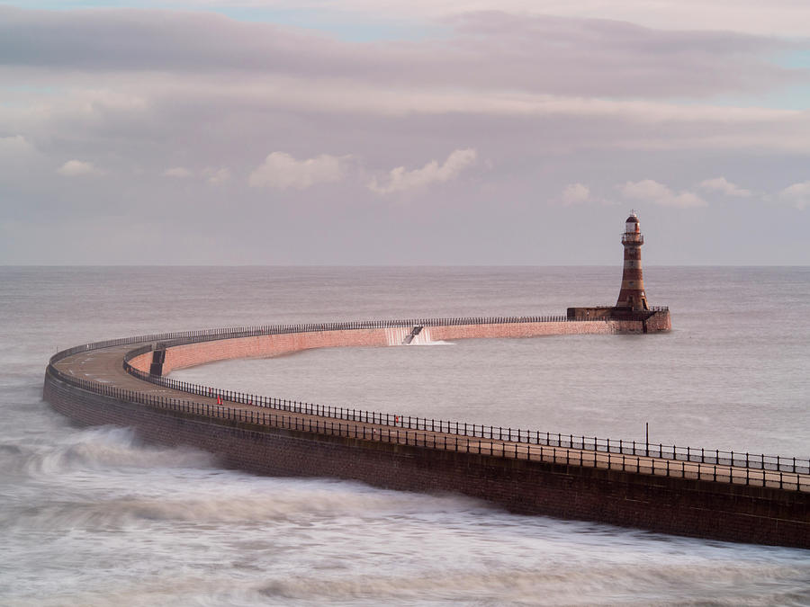 Roker Pier And Lighthouse, Sunderland #1 Photograph by Jason Friend Photography Ltd