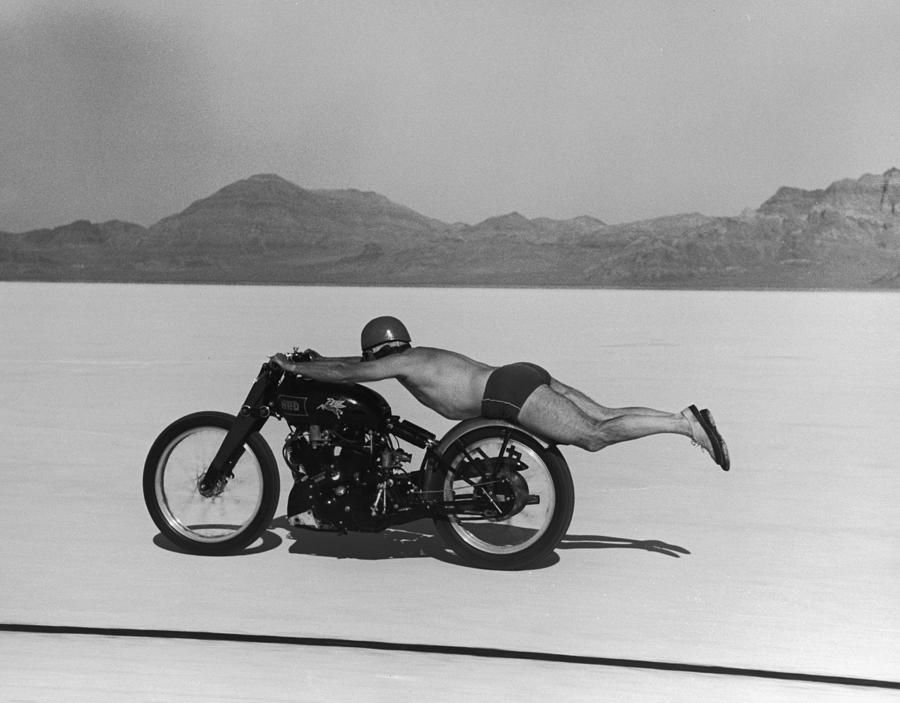 Roland Free Breaks Speed Record #1 Photograph by Peter Stackpole