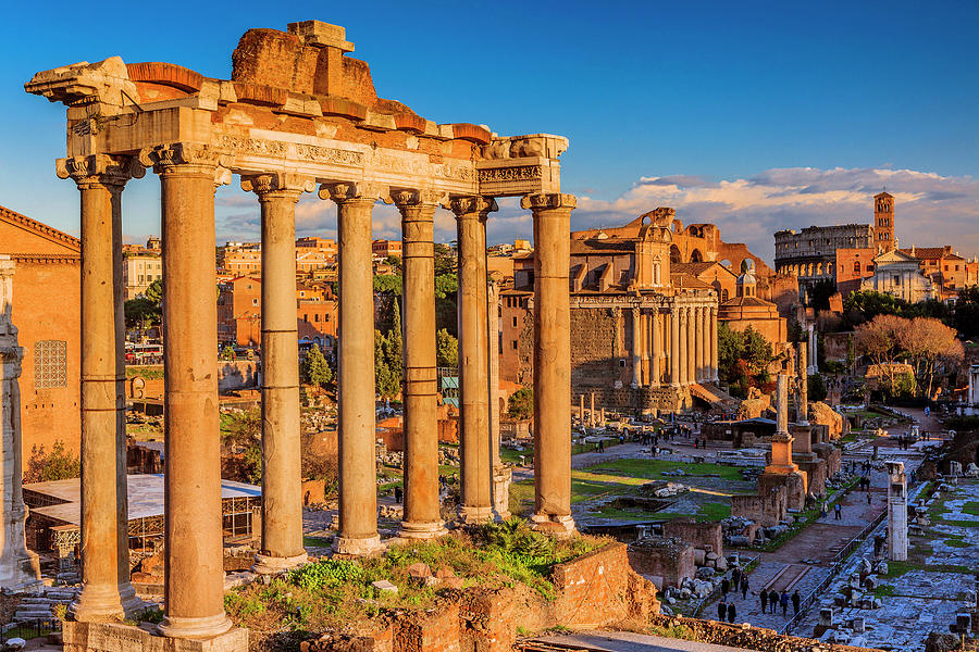Roman Forum, Rome, Italy #1 Digital Art by Alessandro Saffo