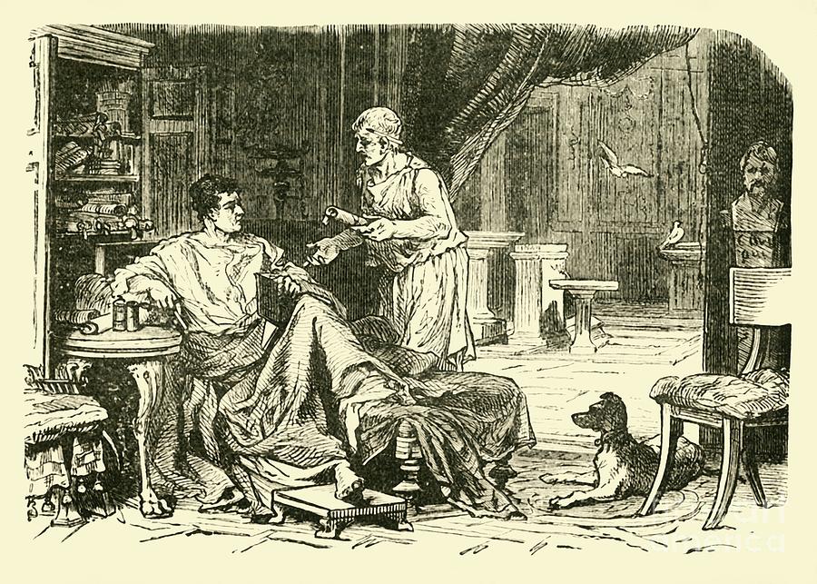 Roman Study #1 Drawing by Print Collector