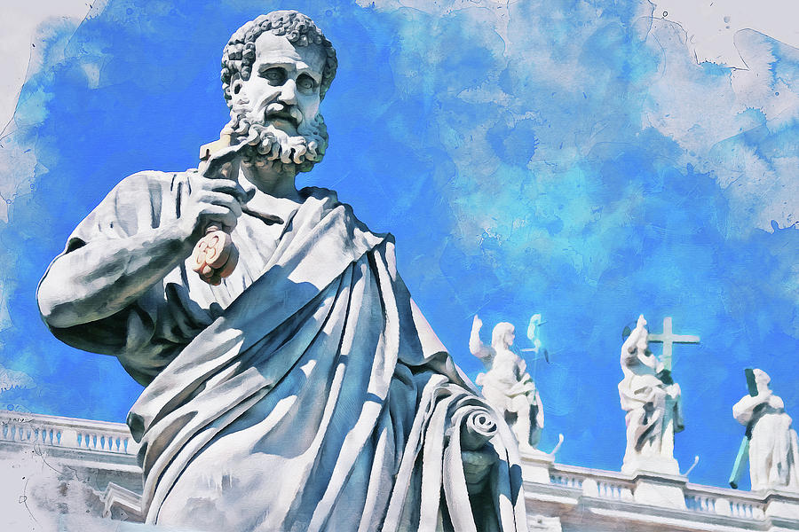 Rome and the Vatican City - 06 #1 Painting by AM FineArtPrints