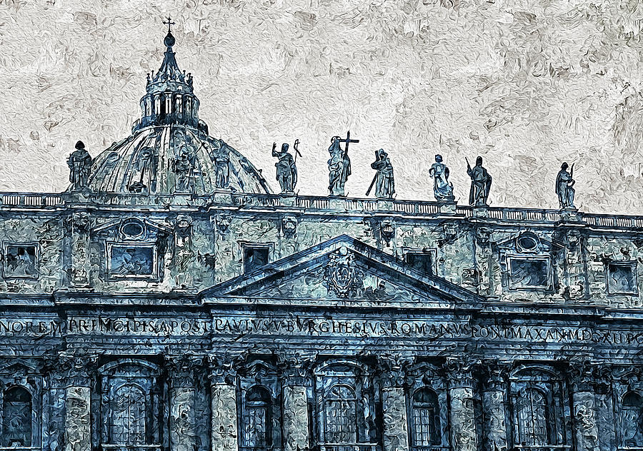 Rome and the Vatican City - 07 #1 Painting by AM FineArtPrints
