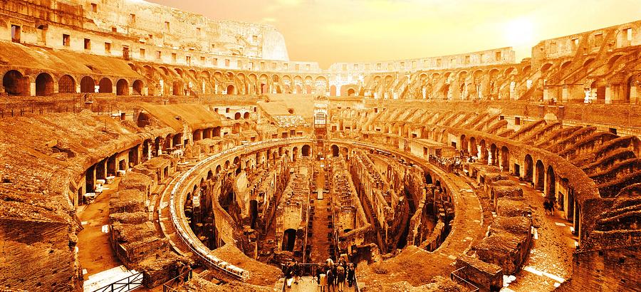 Rome, Coliseum, Italy #1 Digital Art by Johanna Huber