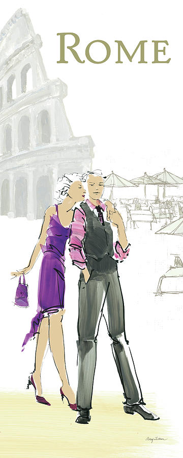 City Painting - Rome Lovers #1 by Avery Tillmon