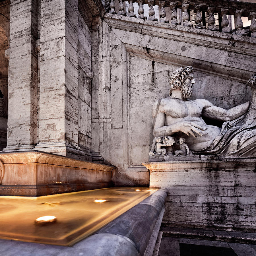 Rome, Palazzo Senatorio, Italy #1 Digital Art by Luigi Vaccarella