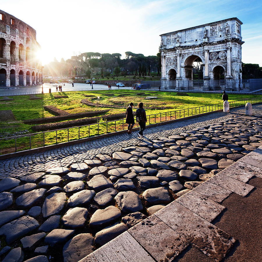 Rome, Roman Forum, Italy #1 Digital Art by Luigi Vaccarella
