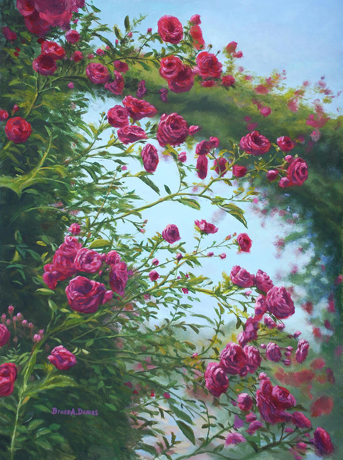 Rose Painting - Rose Burst #1 by Bruce Dumas