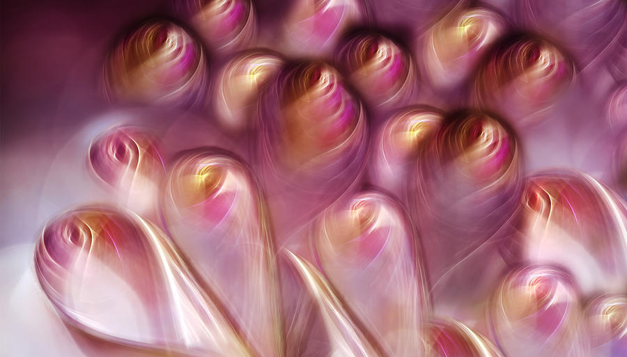 Abstract Photograph - Rosebuds #1 by Heidi Westum
