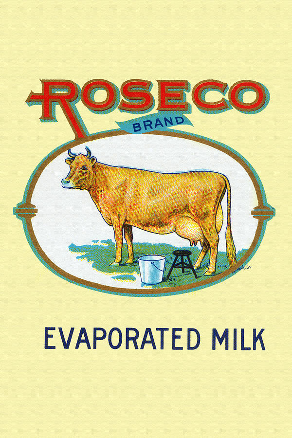 Roseco Brand Evaporated Milk #1 Painting by Unknown