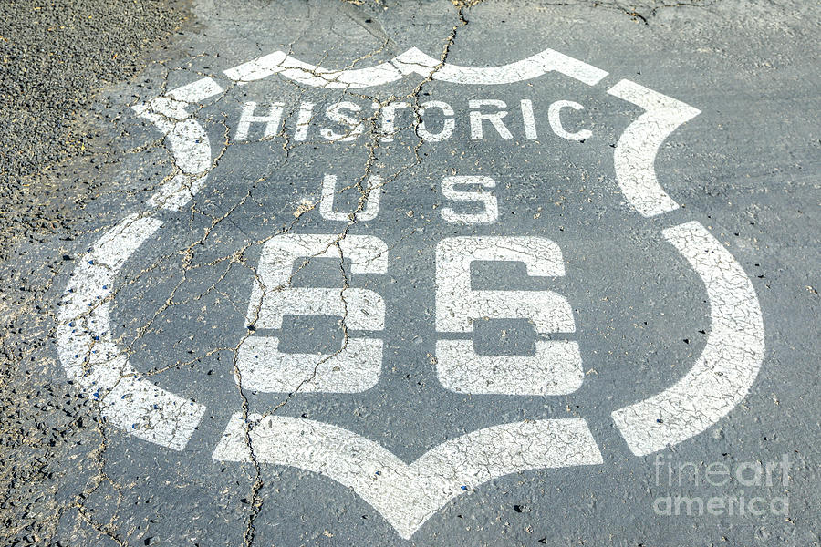 Route 66 Street Sign #1 Photograph by Benny Marty