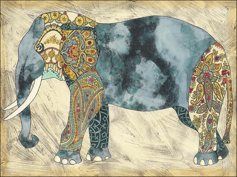 Royal Elephant #1 Painting by Chariklia Zarris