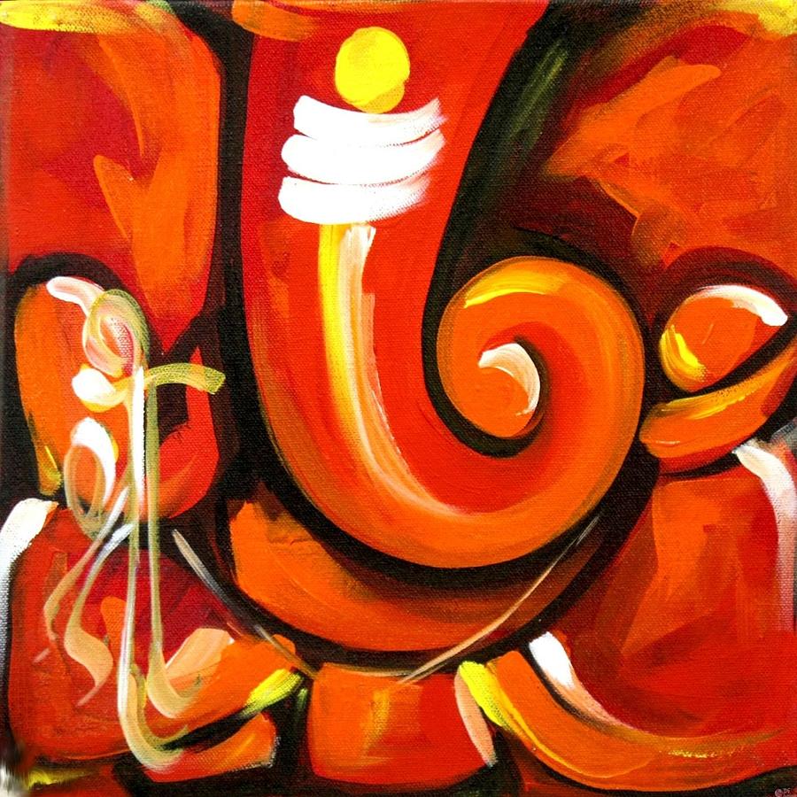 Royal Ganesha Painting by Vishal Gurjar - Pixels