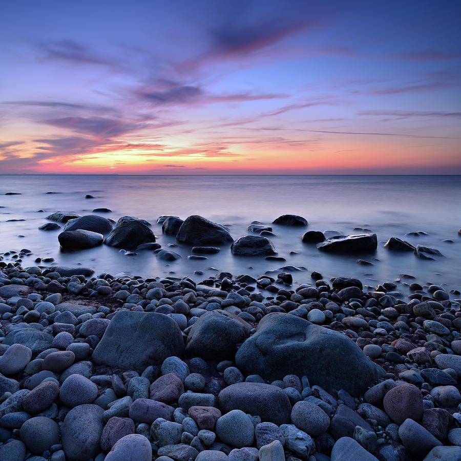 Rugen Island Seascape With Boulders #1 Photograph by Avtg