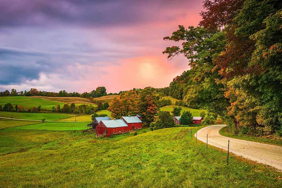 Fall Photograph - Rural Autumn Jenne Farm In Vermont, Usa #1 by Sean Pavone