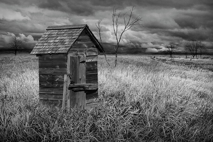 Rural Outhouse langishing in the Countryside Photograph by Randall Nyhof