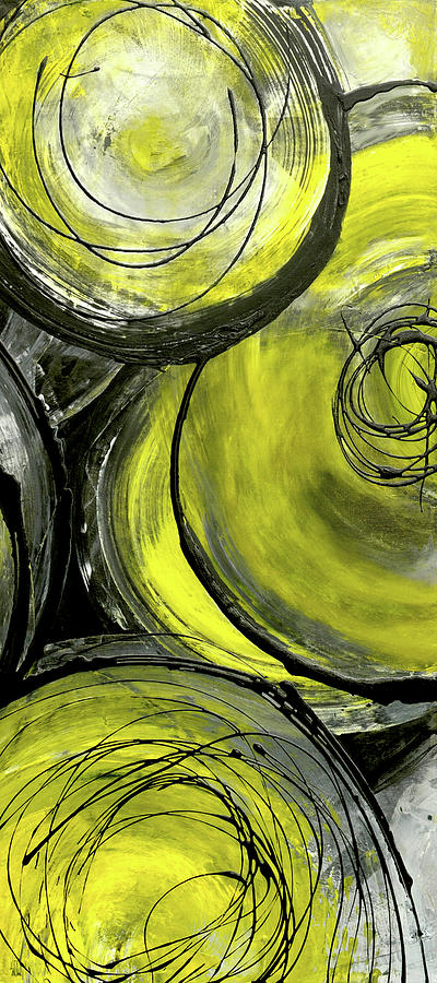 Abstract Painting - Rush Hour Taxi II #1 by Erin Ashley