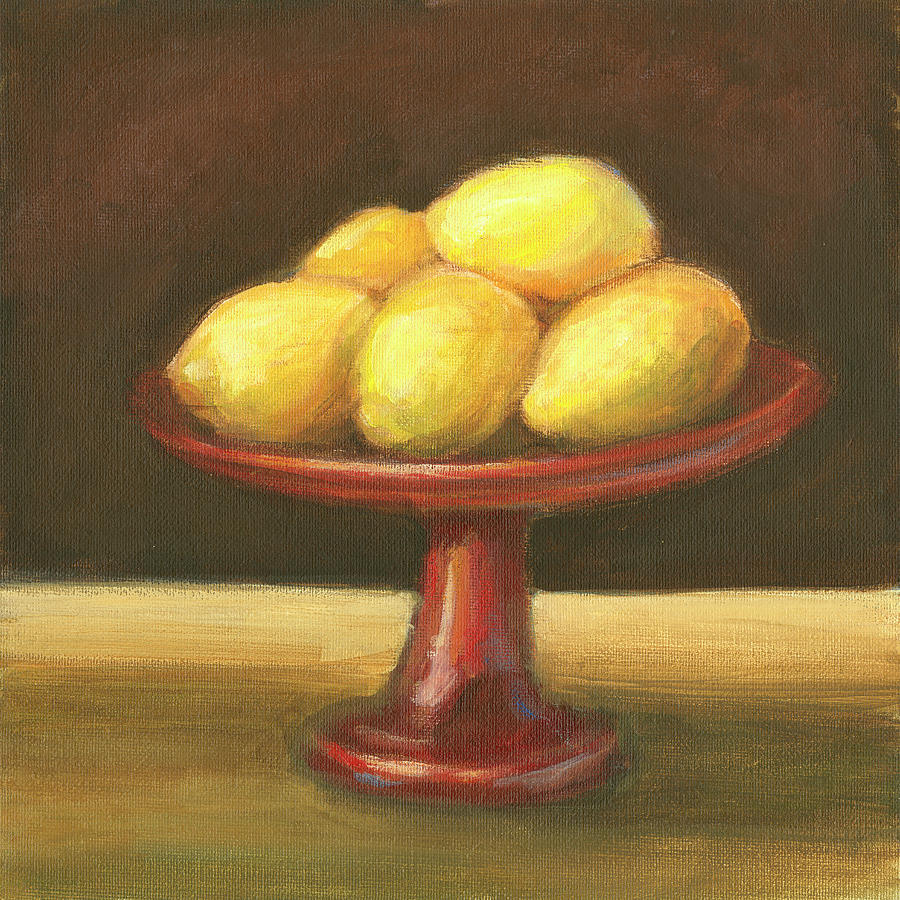 Lemon Painting - Rustic Fruit Bowl IIi #1 by Ethan Harper