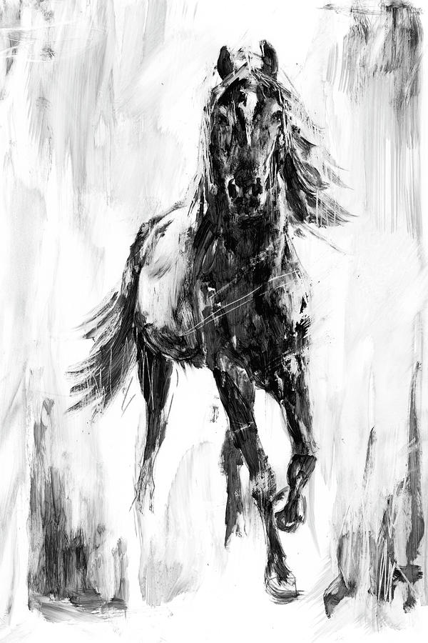 Rustic Stallion I #1 Painting By Ethan Harper - Fine Art America