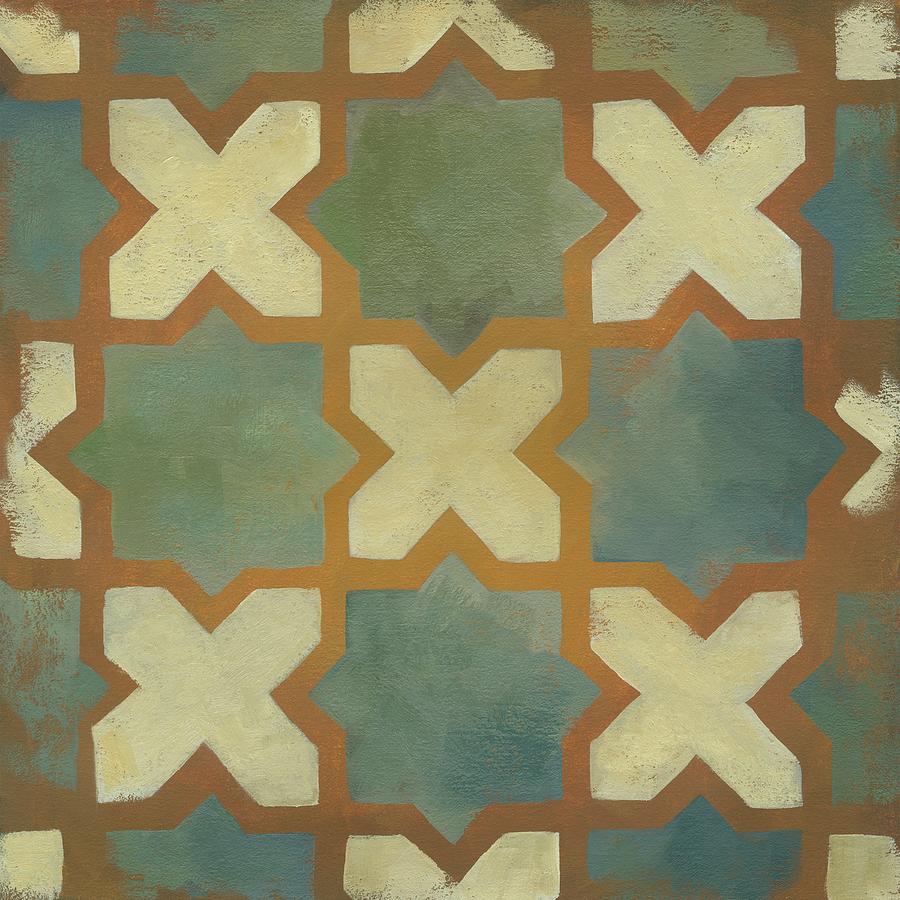 Abstract Painting - Rustic Symmetry II #1 by Chariklia Zarris