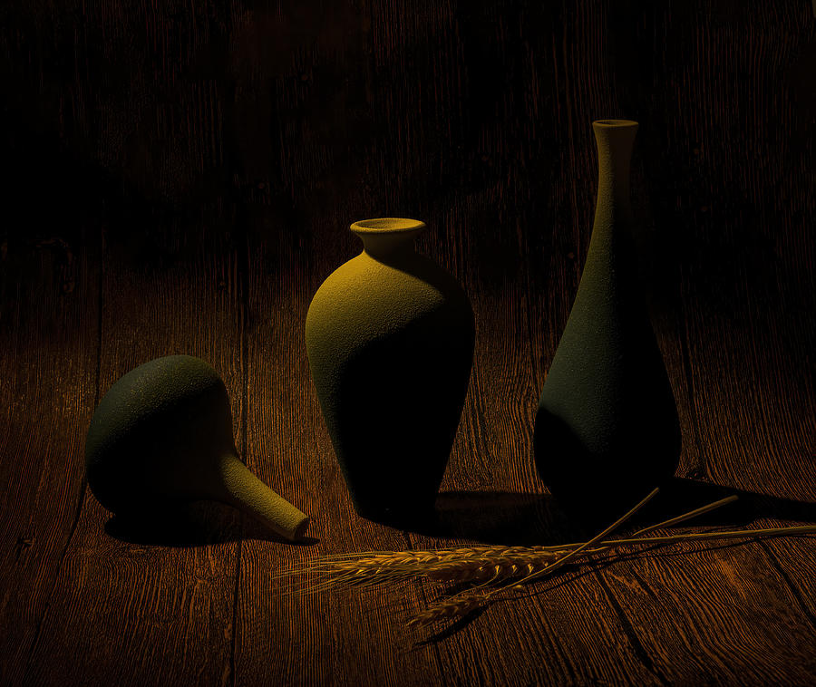 Rustic Vases #1 Photograph by Betty Liu