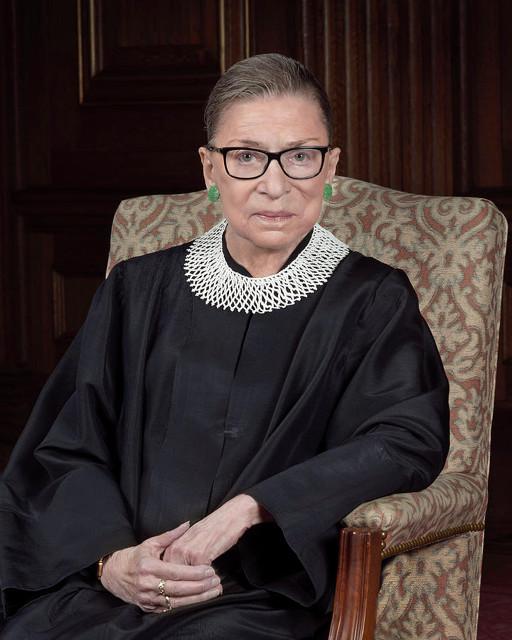Portrait Photograph - Ruth Bader Ginsburg by Granger