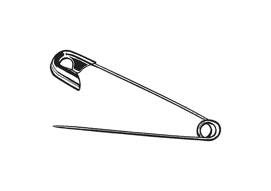 Safety Pin #1 Drawing by CSA Images - Pixels