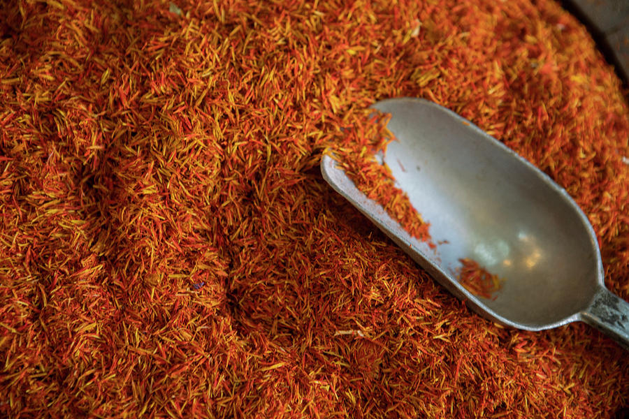 Saffron For Sale At A Souk In Old Dubai, United Arab Emirates