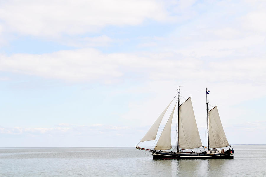 Sailing Ship On The Sea #1 Photograph by Sjo