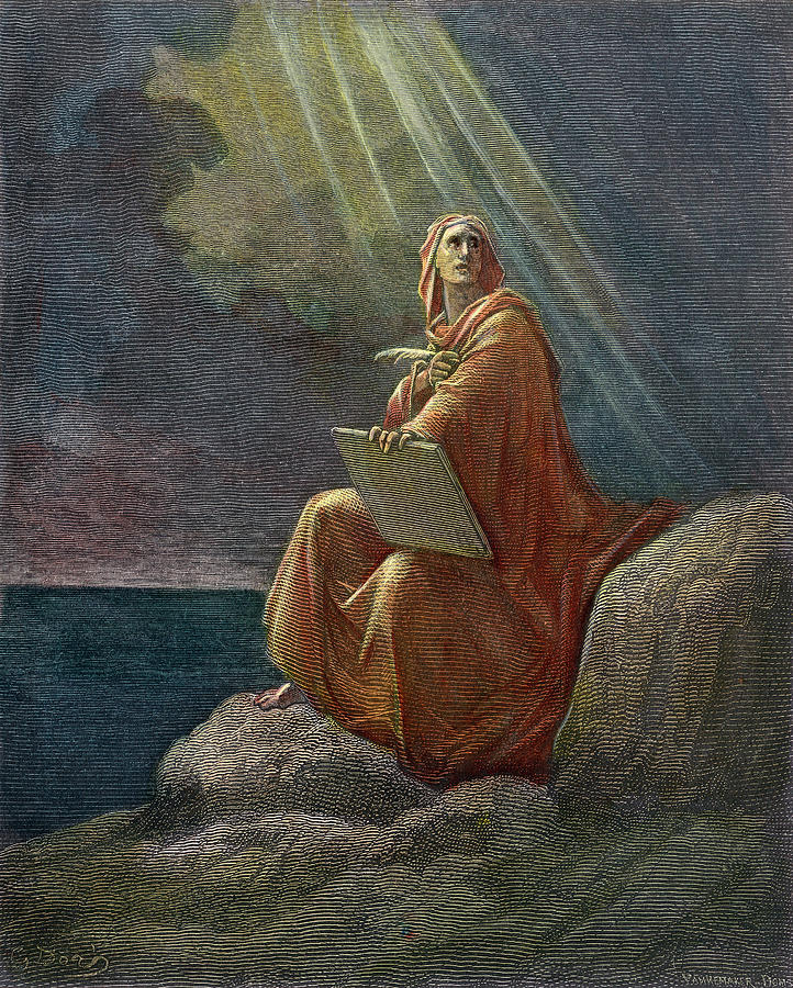Saint John The Evangelist #2 Painting by Gustave Dore