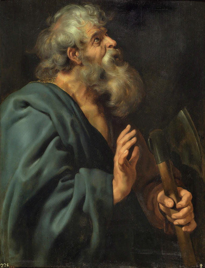 Peter Paul Rubens Painting - Saint Matthias #1 by Peter Paul Rubens