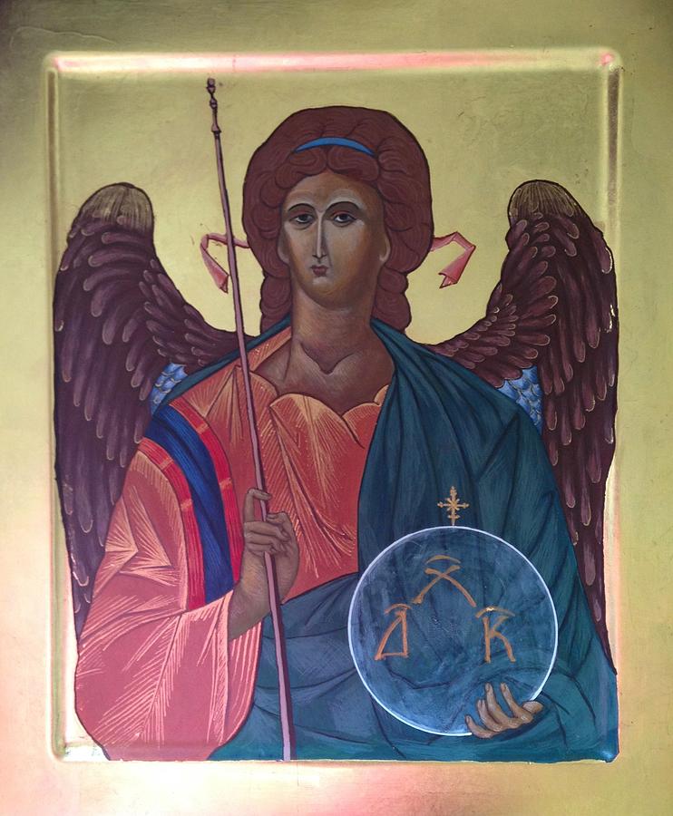 Saint Michael the Archangel icon Painting by Holly Stone - Fine Art America
