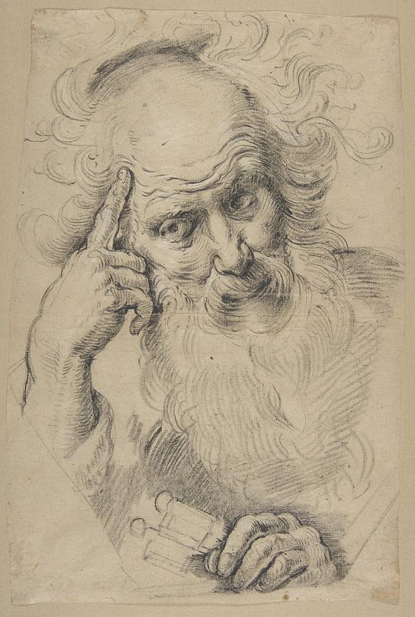 Saint Peter Drawing by Bernardo Strozzi | Fine Art America