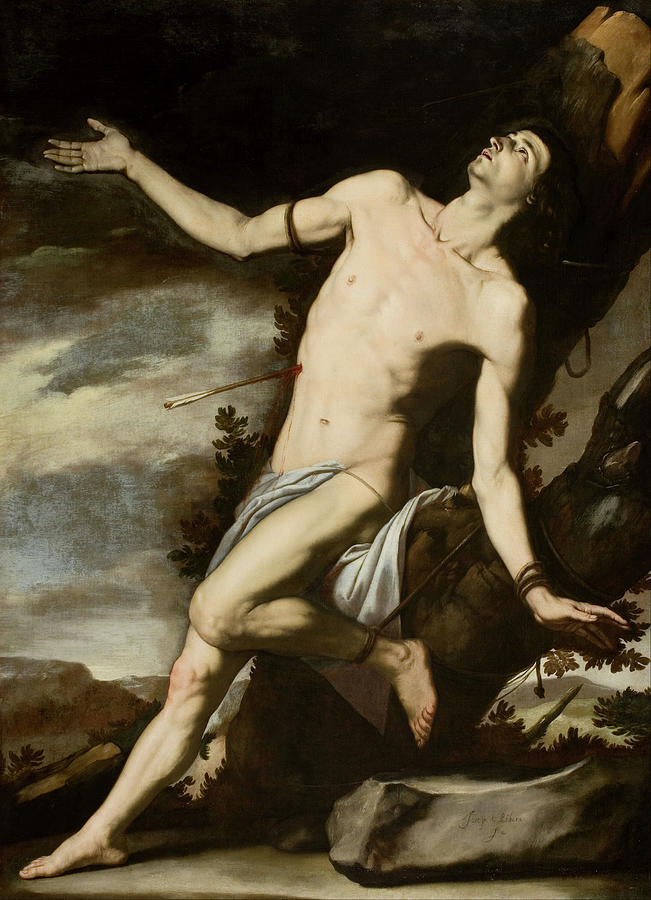 Saint Sebastian Painting by Jose de Ribera
