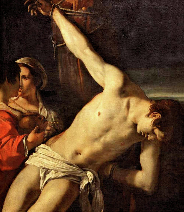 Saint Sebastian  #1 Painting by Orazio Gentileschi