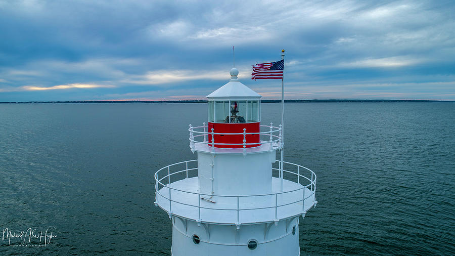 Sakonnet Lighthouse  #1 Photograph by Veterans Aerial Media LLC