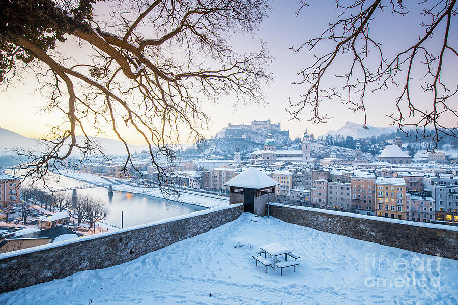Salzburg Winter Morning #1 Photograph by JR Photography