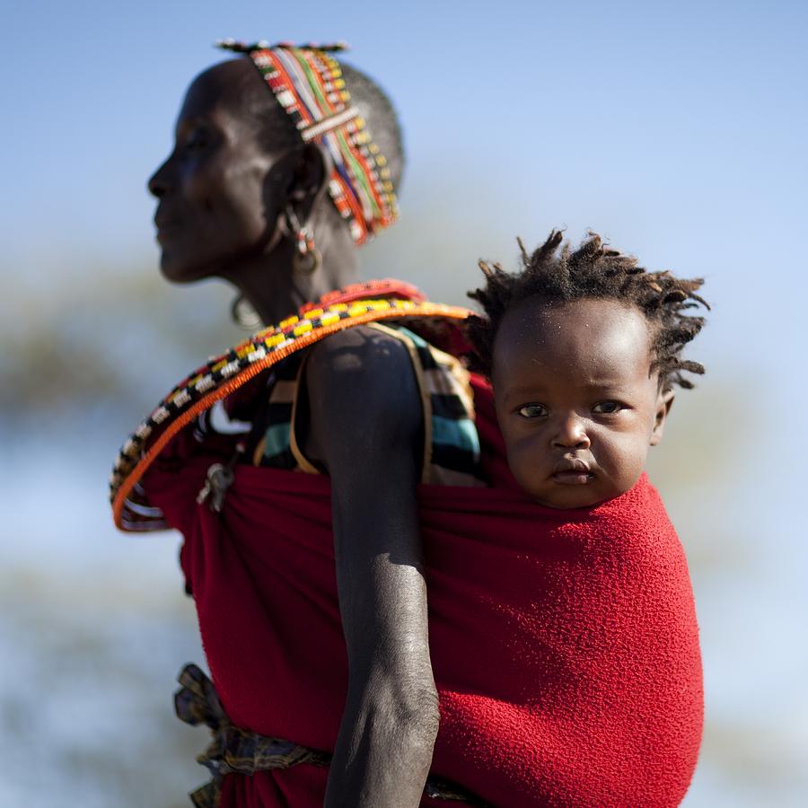 Samburu Mother And Child In Kenya On #1 Photograph by Eric Lafforgue