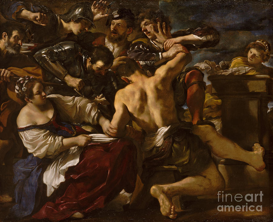 Arts Painting - Samson Captured By The Philistines, 1619 by Guercino