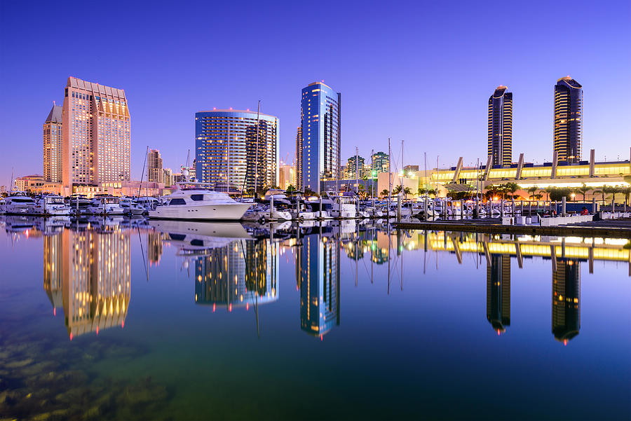 Cityscape Photograph - San Diego, California, Usa Skyline #1 by Sean Pavone