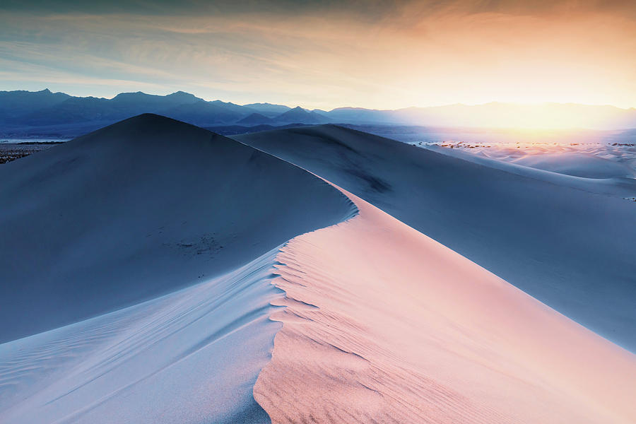Sand Dunes At Sunrise #1 Digital Art by Maurizio Rellini
