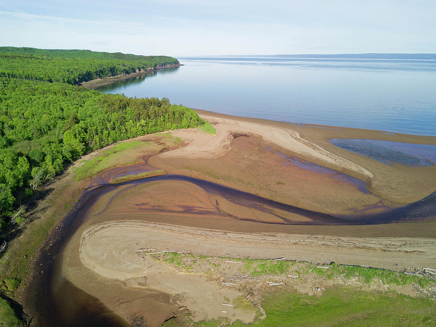 Sand River Delta On Chignecto Bay #1 Photograph by Scott Leslie