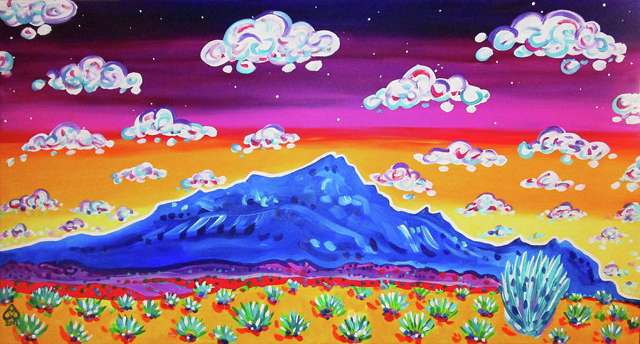 Santo Domingo CloudScape Painting by Rachel Houseman