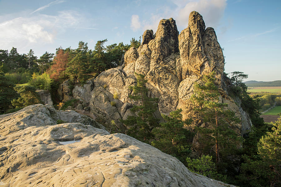 Sandstone Rock Formation Hamburger Wappen, Evening Light, Timmenrode ...