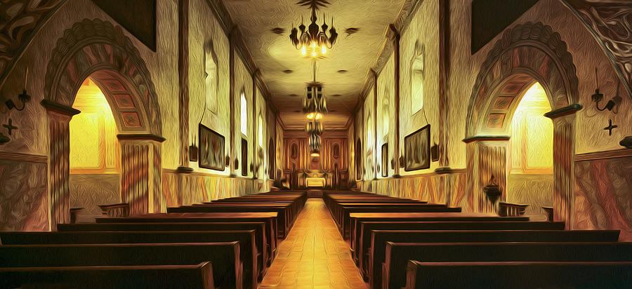 Santa Barbara Mission Altar Photograph by Craig Brewer
